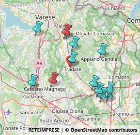 Mappa Via Tito Speri, 21049 Tradate VA, Italia (7.49692)