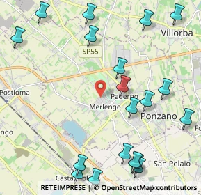 Mappa Via San Bartolomeo, 31050 Ponzano Veneto TV, Italia (2.807)