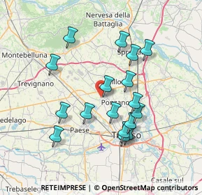 Mappa Via San Bartolomeo, 31050 Ponzano Veneto TV, Italia (6.73412)