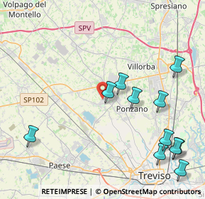 Mappa Via San Bartolomeo, 31050 Ponzano Veneto TV, Italia (5.01182)