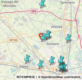 Mappa Via San Bartolomeo, 31050 Ponzano Veneto TV, Italia (4.94429)