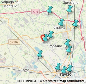 Mappa Via San Bartolomeo, 31050 Ponzano Veneto TV, Italia (4.60417)