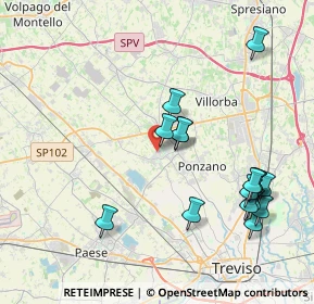 Mappa Via San Bartolomeo, 31050 Ponzano Veneto TV, Italia (4.30875)