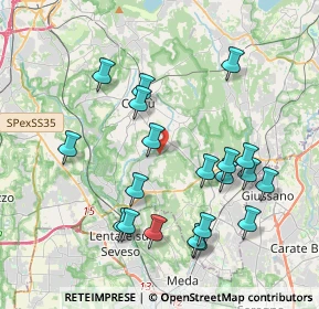 Mappa Via Silvio Pellico, 22060 Figino Serenza CO, Italia (4.0215)