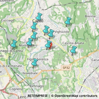 Mappa Via Silvio Pellico, 22060 Figino Serenza CO, Italia (1.85182)