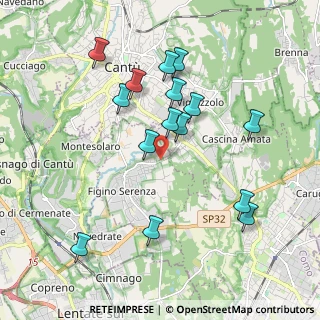 Mappa Via Silvio Pellico, 22060 Figino Serenza CO, Italia (1.92133)