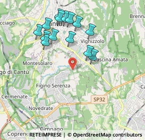 Mappa Via Silvio Pellico, 22060 Figino Serenza CO, Italia (1.94357)