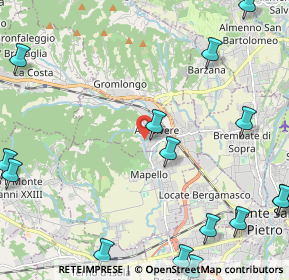 Mappa Via Cesare Battisti, 24030 Ambivere BG, Italia (3.236)