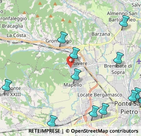 Mappa Via Cesare Battisti, 24030 Ambivere BG, Italia (3.03769)