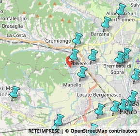 Mappa Via Cesare Battisti, 24030 Ambivere BG, Italia (2.9625)