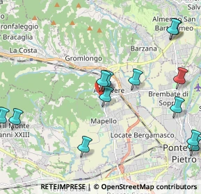 Mappa Via Cesare Battisti, 24030 Ambivere BG, Italia (2.55)