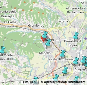 Mappa Via Cesare Battisti, 24030 Ambivere BG, Italia (3.17385)