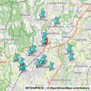 Mappa Via N. Sauro, 22060 Arosio CO, Italia (2.21)