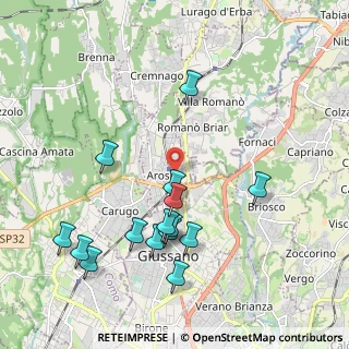 Mappa Via N. Sauro, 22060 Arosio CO, Italia (2.15267)