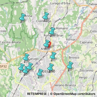 Mappa Via N. Sauro, 22060 Arosio CO, Italia (2.30083)