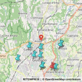 Mappa Via N. Sauro, 22060 Arosio CO, Italia (2.44818)