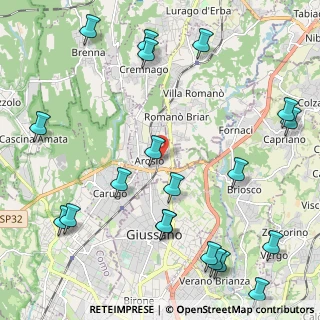 Mappa Via N. Sauro, 22060 Arosio CO, Italia (2.841)