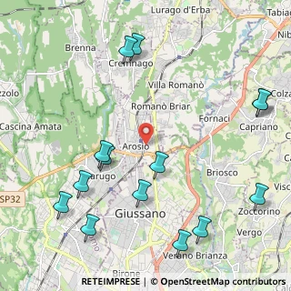 Mappa Via N. Sauro, 22060 Arosio CO, Italia (2.67714)