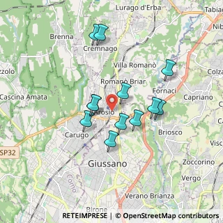 Mappa Via N. Sauro, 22060 Arosio CO, Italia (1.48917)