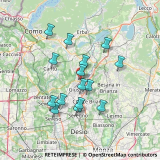 Mappa Via N. Sauro, 22060 Arosio CO, Italia (6.65867)
