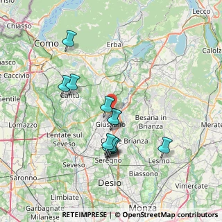 Mappa Via N. Sauro, 22060 Arosio CO, Italia (6.74583)