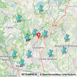 Mappa Via N. Sauro, 22060 Arosio CO, Italia (4.70083)