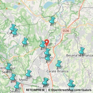 Mappa Via N. Sauro, 22060 Arosio CO, Italia (6.49333)