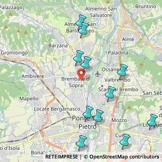 Mappa Via Torre, 24030 Brembate di Sopra BG, Italia (2.45545)