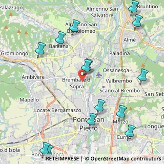 Mappa Via Torre, 24030 Brembate di Sopra BG, Italia (2.79571)