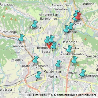 Mappa Via Torre, 24030 Brembate di Sopra BG, Italia (2.17125)