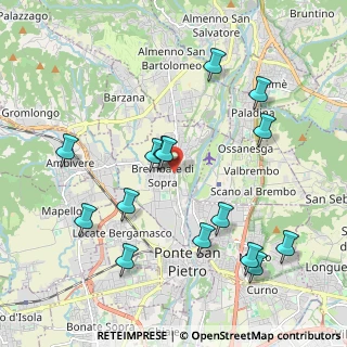 Mappa Via Torre, 24030 Brembate di Sopra BG, Italia (2.16733)