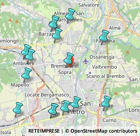 Mappa Via Garibaldi, 24030 Brembate di Sopra BG, Italia (2.43867)