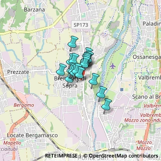 Mappa Via Torre, 24030 Brembate di Sopra BG, Italia (0.409)
