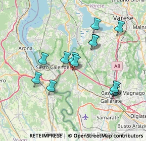 Mappa Via Brolo, 21029 Vergiate VA, Italia (6.81846)