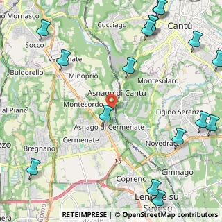 Mappa Strada Provinciale, 22063 Cantù CO, Italia (3.38333)