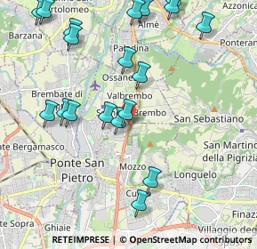 Mappa Via per Briolo, 24030 Mozzo BG, Italia (2.39421)