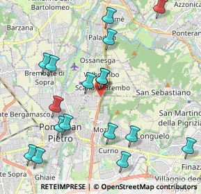 Mappa Via per Briolo, 24030 Mozzo BG, Italia (2.29059)