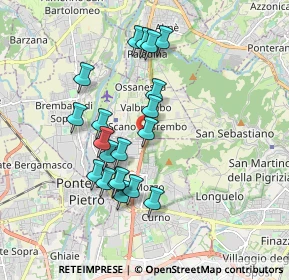 Mappa Via per Briolo, 24030 Mozzo BG, Italia (1.635)