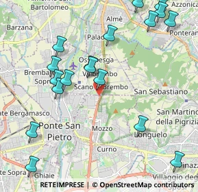 Mappa Via per Briolo, 24030 Mozzo BG, Italia (2.47111)