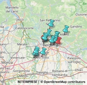 Mappa Via per Briolo, 24030 Mozzo BG, Italia (7.68938)