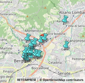 Mappa P.za Don Sergio Colombo, 24124 Bergamo BG, Italia (1.7455)