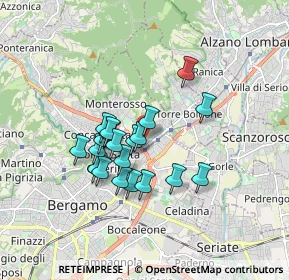 Mappa P.za Don Sergio Colombo, 24124 Bergamo BG, Italia (1.353)