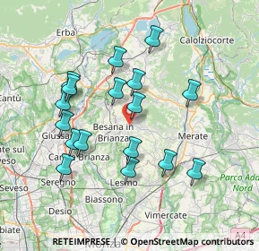 Mappa Via 24 Maggio, 23876 Monticello Brianza LC, Italia (6.94706)