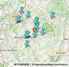 Mappa Via 24 Maggio, 23876 Monticello Brianza LC, Italia (2.998)