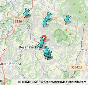 Mappa Via 24 Maggio, 23876 Monticello Brianza LC, Italia (3.29727)