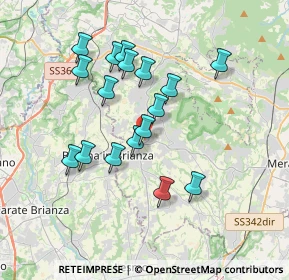 Mappa Via 24 Maggio, 23876 Monticello Brianza LC, Italia (3.25647)