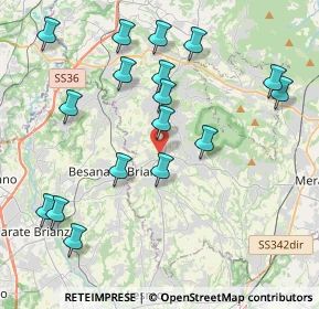 Mappa Via 24 Maggio, 23876 Monticello Brianza LC, Italia (4.35353)