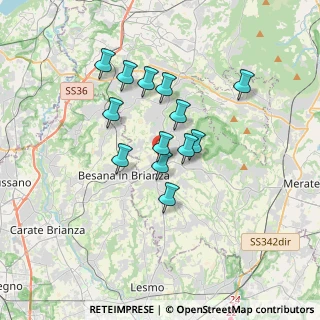 Mappa Via 24 Maggio, 23876 Monticello Brianza LC, Italia (2.73923)