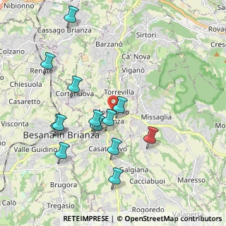 Mappa Via 24 Maggio, 23876 Monticello Brianza LC, Italia (1.97923)