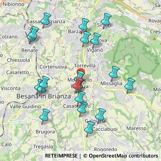 Mappa Via 24 Maggio, 23876 Monticello Brianza LC, Italia (2.1985)
